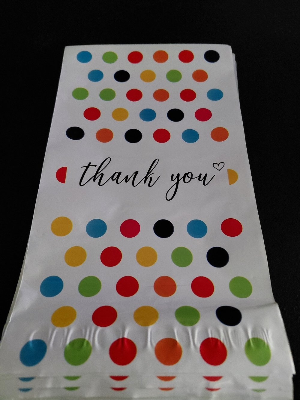 20ct. 6x9 Polymailers-Bonus Random Thank You Cards And Thank You Stickers - Picture 8 of 8